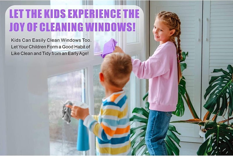 Korwex Norwεx Window Cleaning Cloth, Glass Cleaning Cloth, No Chemical Needed, Just Add Water Lints Streaks Scratches Free. (Purple 2 Pack) - Image 5